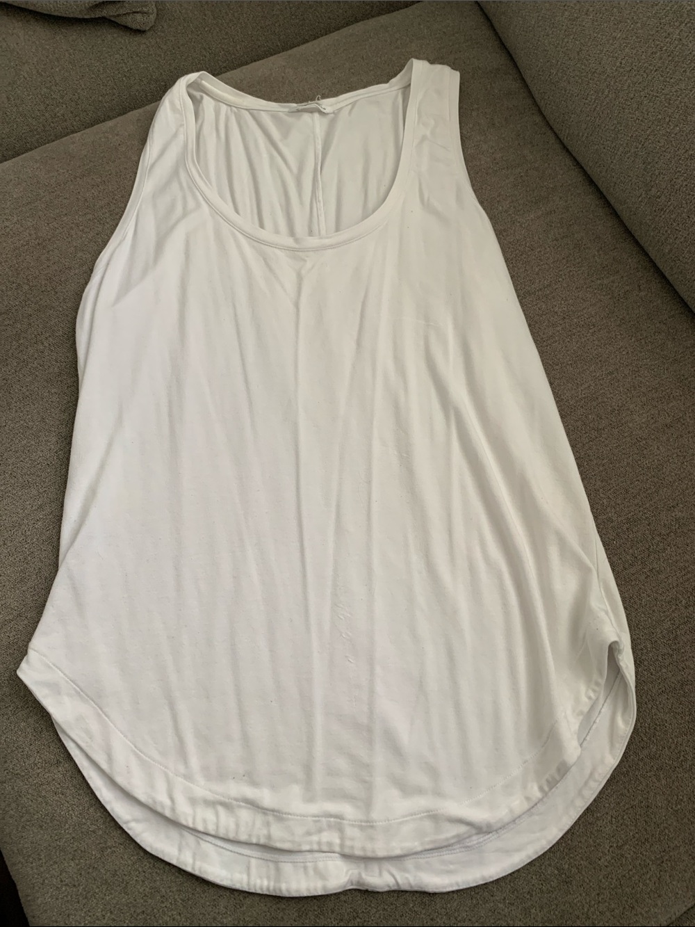 Club Monaco White Scoop Neck Tank